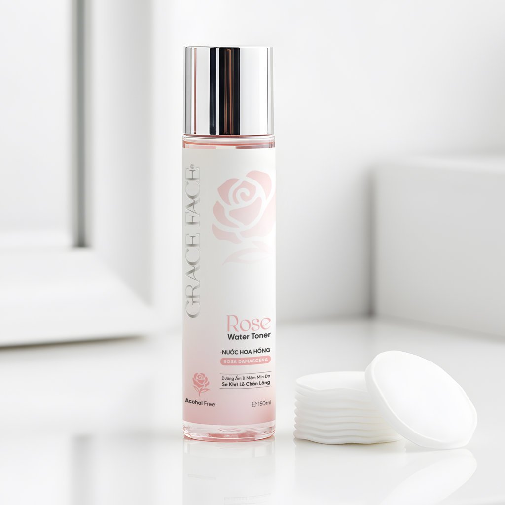 Nước hoa hồng cân bằng pH dưỡng ẩm se khít lỗ chân lông Grace Face Rose Water Toner 150ml | BigBuy360 - bigbuy360.vn