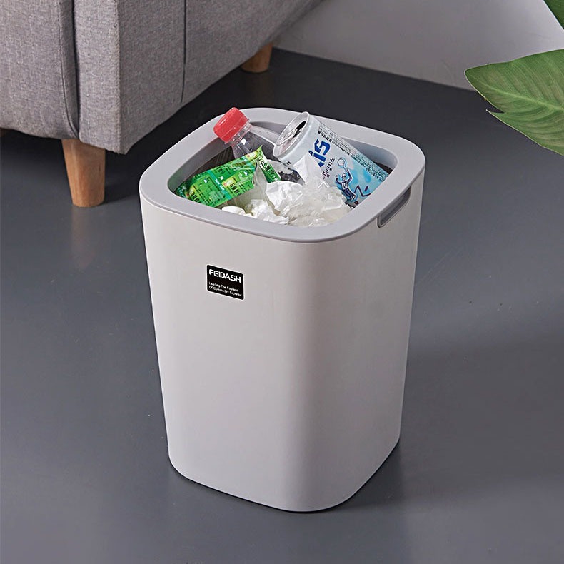 Thùng Rác Hai Lớp Nhựa ABS Cao Cấp Feidash G3400 / G3410 - Hàng Chính Hãng - ECOHOME PLUS