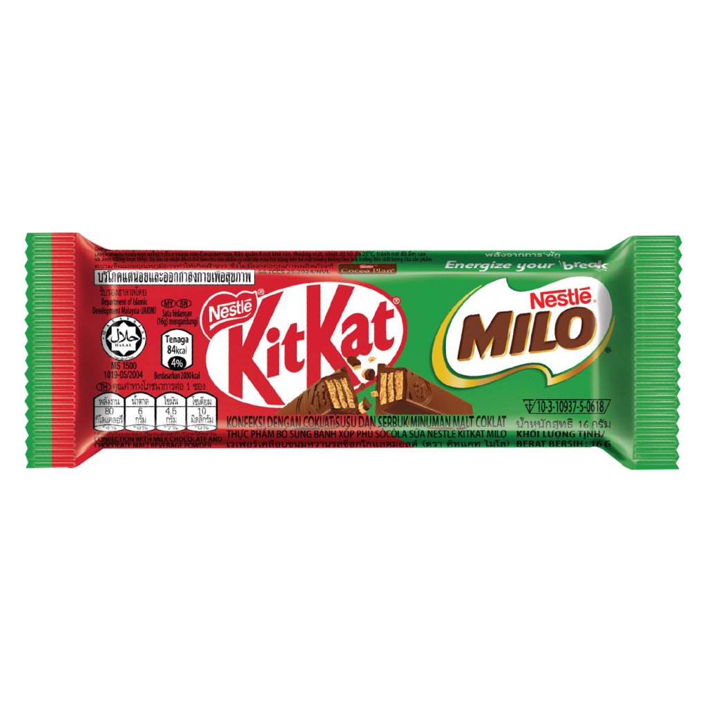 Kẹo xốp Kitkat Milo Socola sữa Nestle' - Thanh 16g