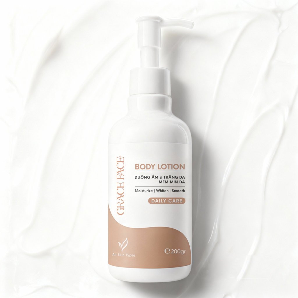 Sữa dưỡng thể serum lotion toàn thân dưỡng ẩm trắng sáng da Grace Face Body Lotion 200ml | BigBuy360 - bigbuy360.vn
