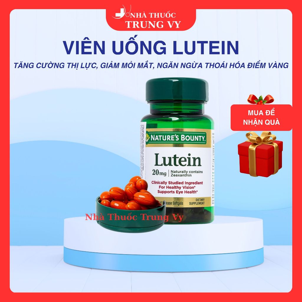 Lutein Nature's Bounty 30V - Viên Uống Bổ Mắt Của Mỹ