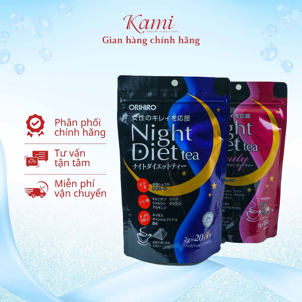 Trà giảm cân Night Diet Orihiro Nhật Bản