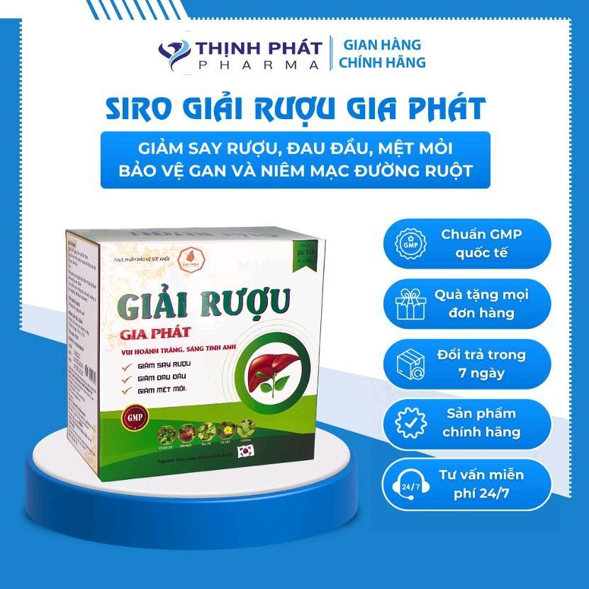 Gói Uống Giải Rượu Gia Phát  20 Gói/Hộp Giảm Mệt mỏi sam  hanquoc