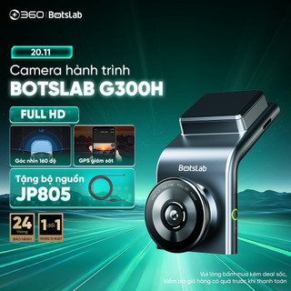   TẶNG BỘ NGUỒN  Camera Hành Trình Ô Tô G300H BOTSLAB Cảnh Báo Va Chạm - Giám Sát Đỗ Xe - Full HD 