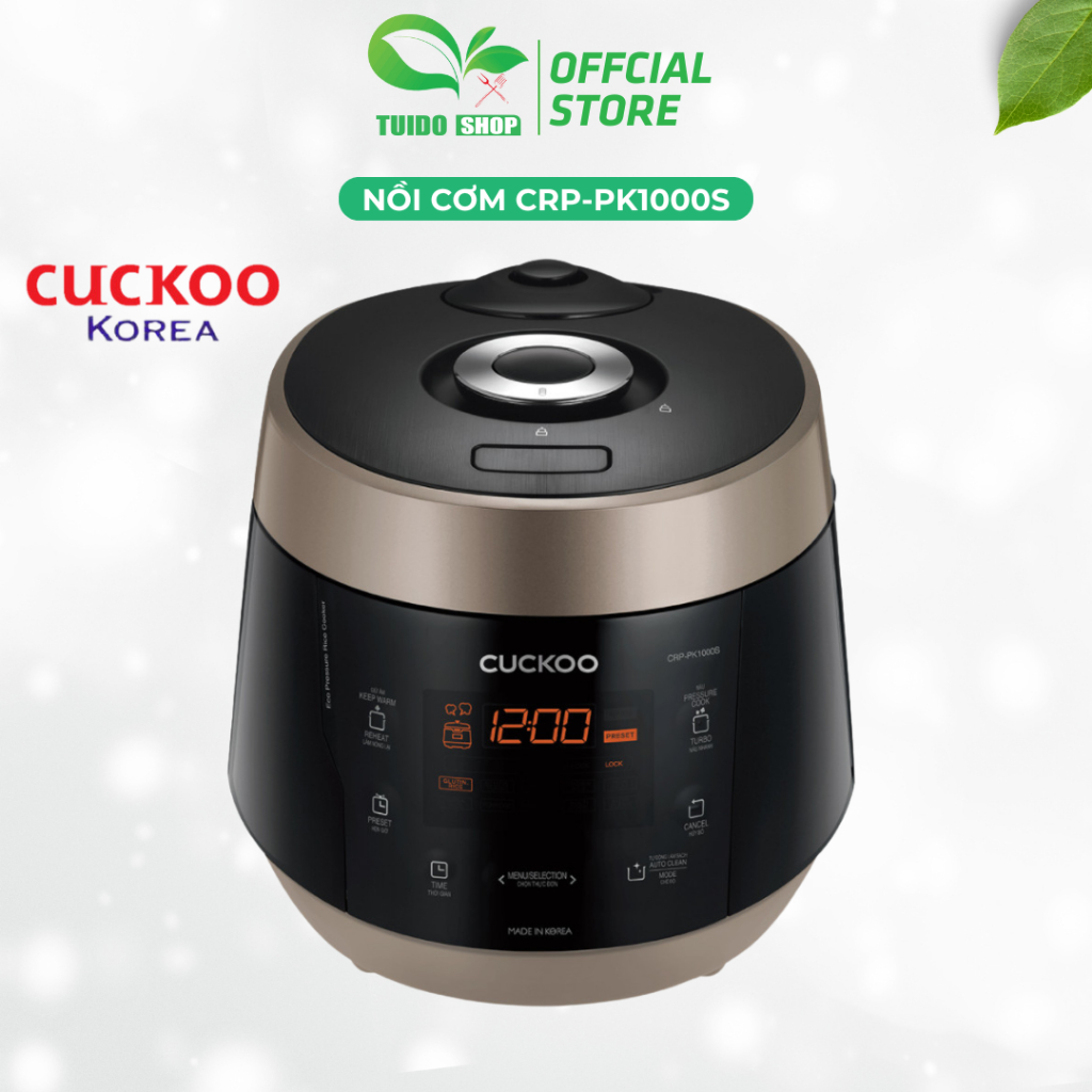 Nồi cơm điện tử áp suất CUCKOO CRP-PK1000S 1,8 lít - TUIDO SHOP