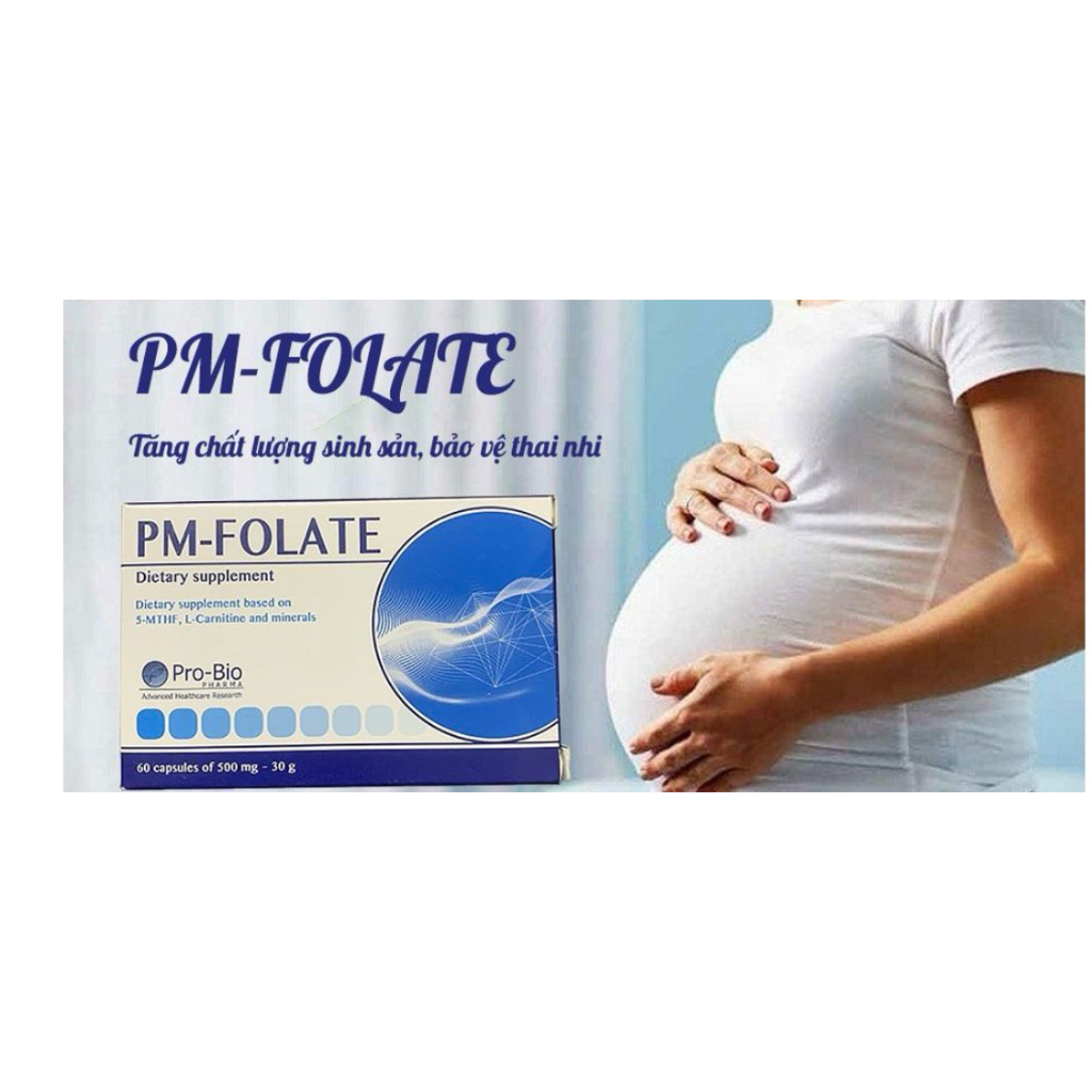 ( Chính Hãng ) PM-FOLATE - hộp 60 - viên giúp bổ sung dưỡng chất cho cơ thể
