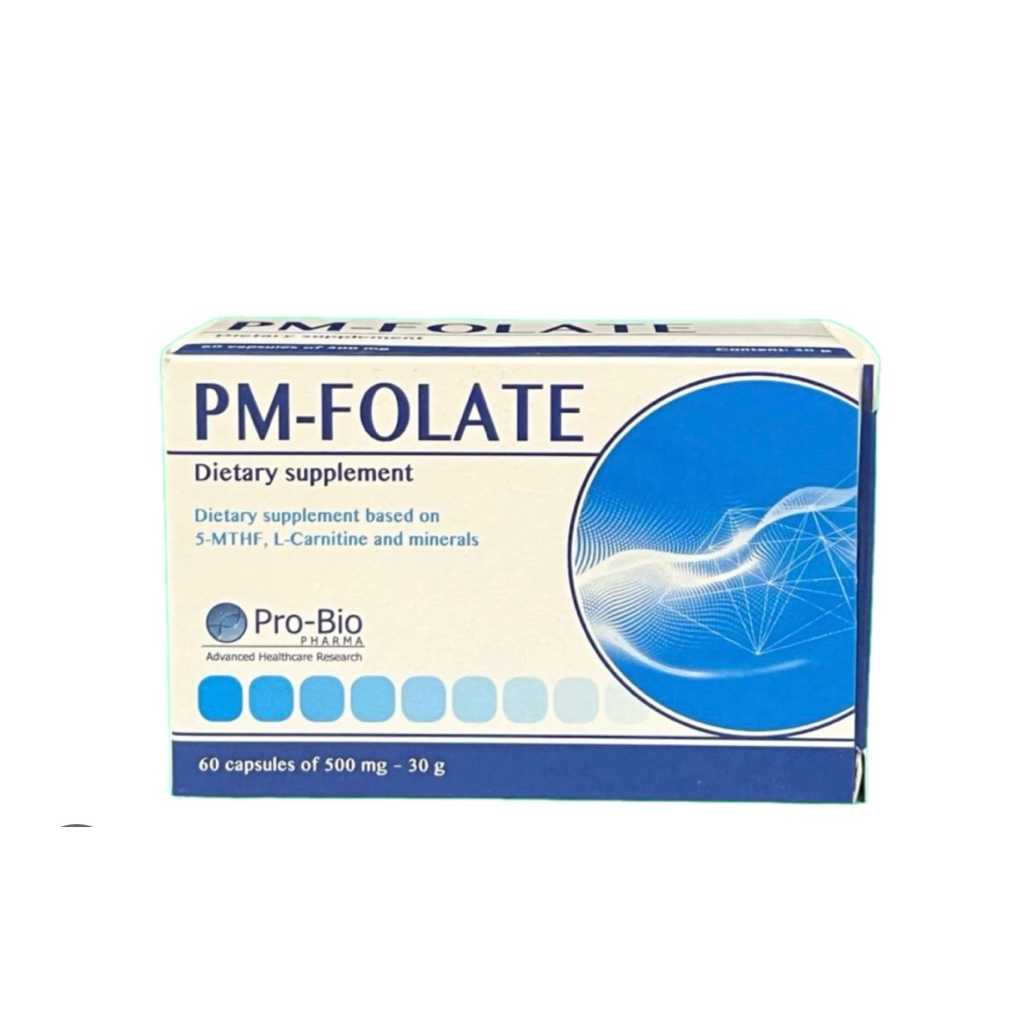 [ Nhập khẩu  ]  PM-FOLATE - hộp 60 - viên giúp bổ sung dưỡng chất cho cơ thể