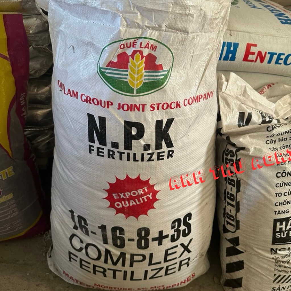 Phân Bón Rễ NPK 16-16-8 3S Bao 50Kg (lẻ 25Kg) Cao Cấp Nuôi Hoa, Tốt Rễ, Xanh Cây