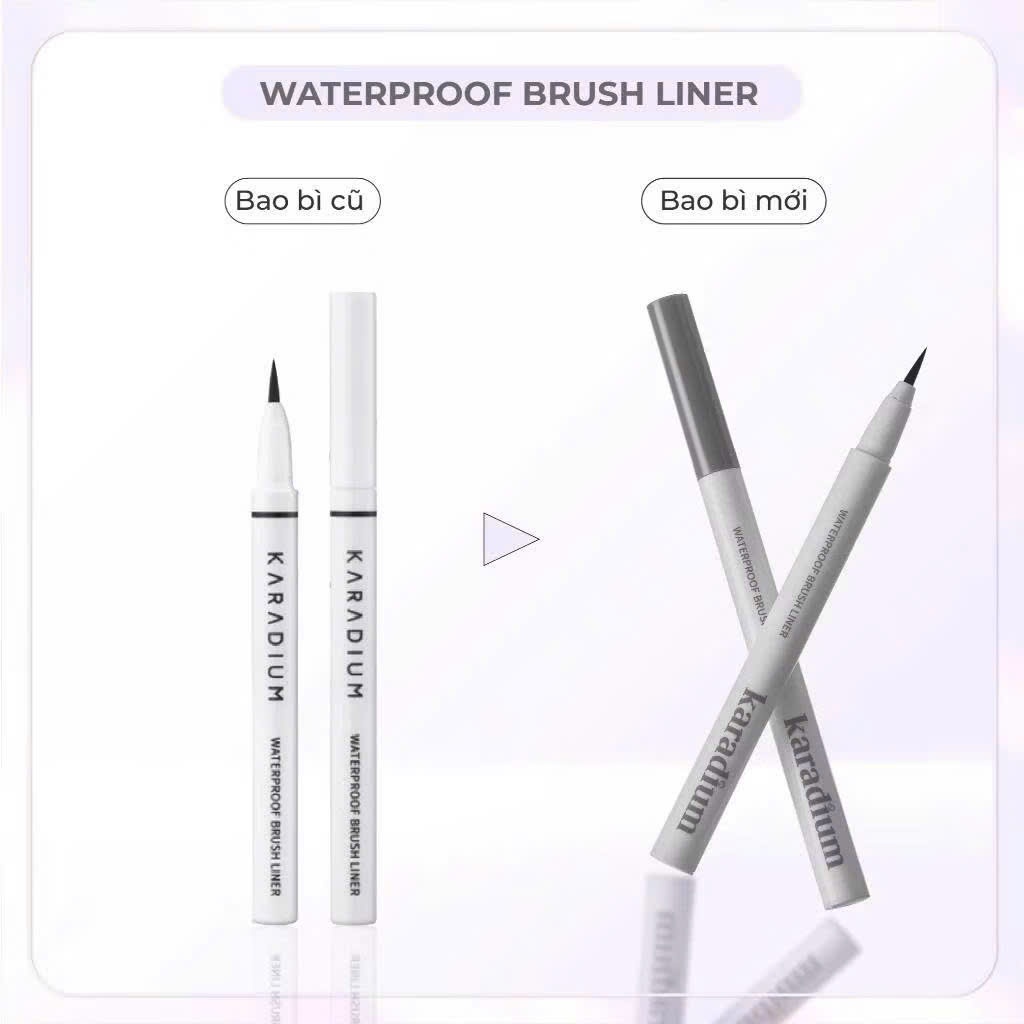 (chính hãng)Kẻ mắt Karadium Waterproof Brush Liner