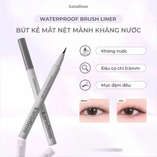 (chính hãng)Kẻ mắt Karadium Waterproof Brush Liner