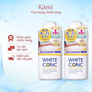 Sữa Tắm Bổ Sung Vitamin C, Hỗ Trợ Dưỡng Sáng Da White Conc Body Nhật Bản 360ml/600ml