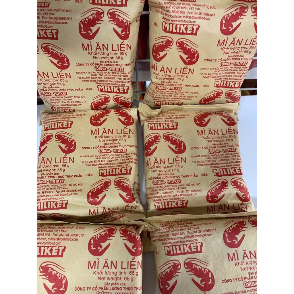 Mì Miliket 65gr gói giấy