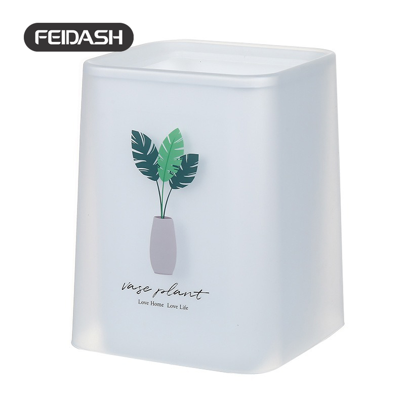 Thùng Rác Vuông Hai Lớp Họa Tiết Hình Cây Feidash TG3562 / TG3572 - Hàng Chính Hãng - ECOHOME PLUS