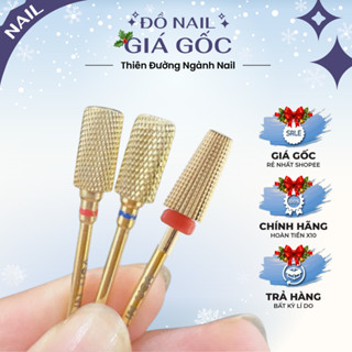  Đầu mài Mỹ vàng gold mài mịn mài khoé phá gel và siêu phá bột gel không nóng móng chuyên dụng 