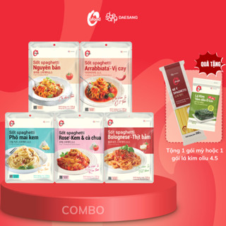   Tặng lá kim oliu 4.5g  mỳ ý  túi vải  Combo 5 gói SpaghettiO'Food mix 5 vị 120g 