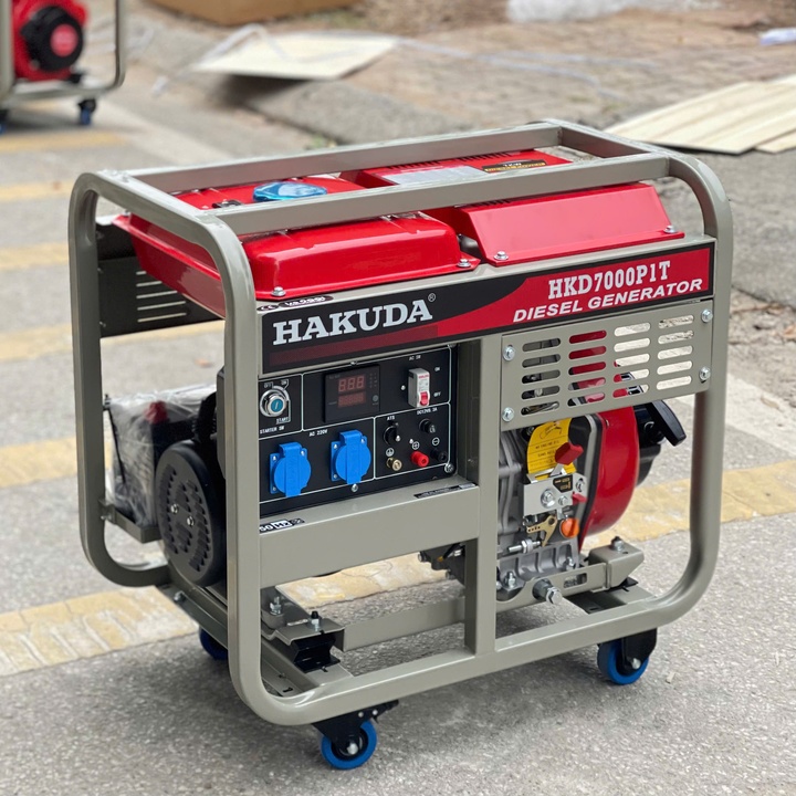 Máy Phát Điện Chạy Dầu Khung Trần HAKUDA 7-8-10KW