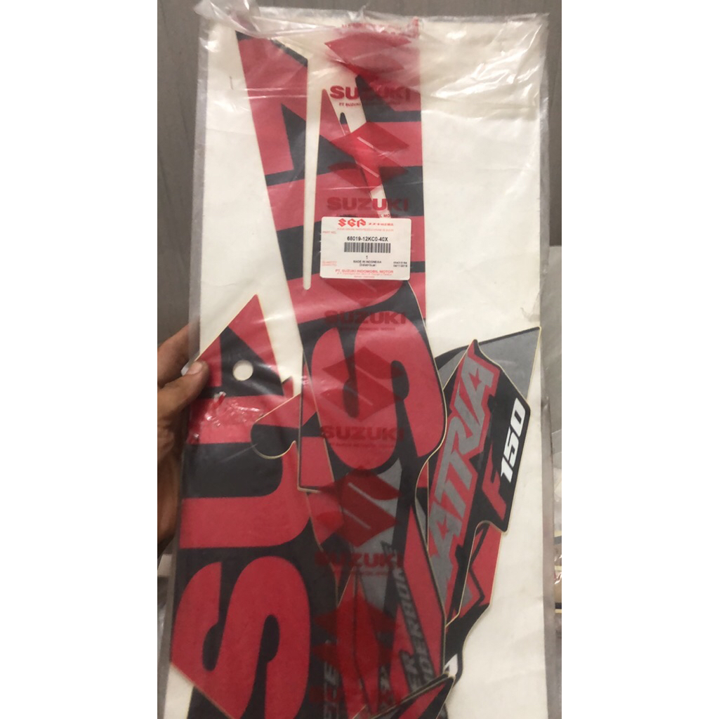 Bộ tem Zin Satria đỏ đen