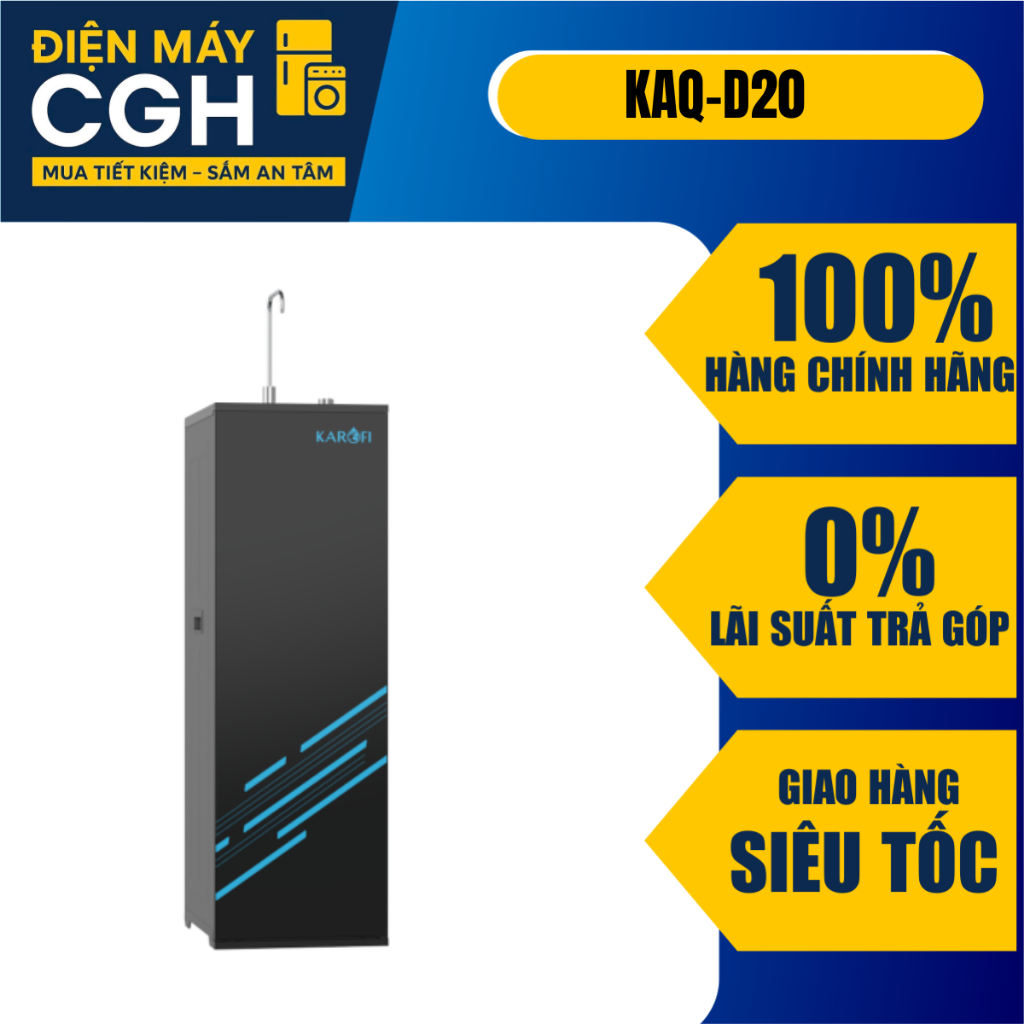 Máy lọc nước Karofi 11 cấp, 1 vòi, 10L/h KAQ-D20