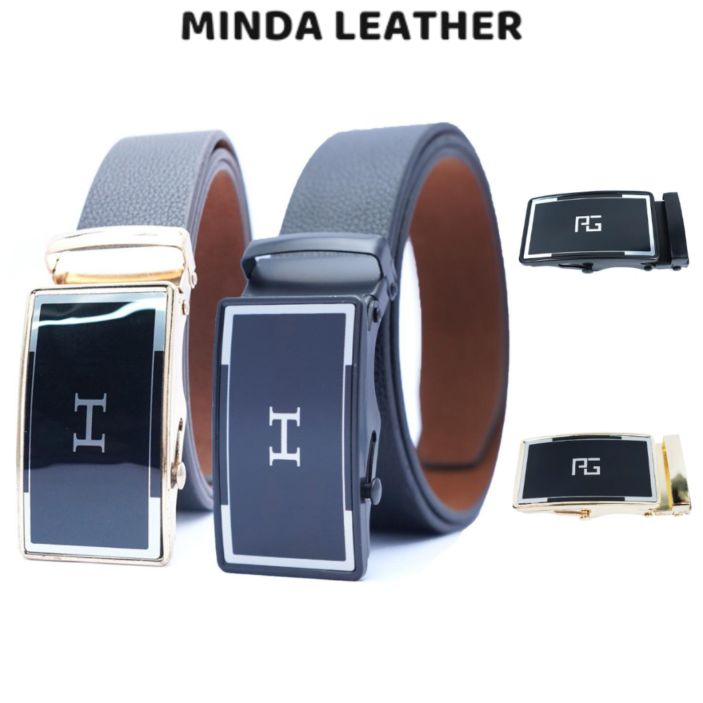 Thắt lưng nam khóa lăn dây Pu, dây lưng nam khoá lăn tự động S1A2LC38C