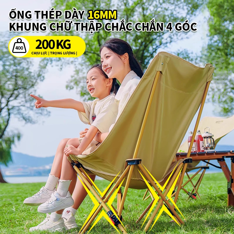 【COD】Trailtop Ghế Ngả Lưng Thư Giãn Gấp Gọn Chứa Cotton Lót Êm Ái Gấp Gọn Đi Phượt Tải Trọng 200KG | BigBuy360 - bigbuy360.vn