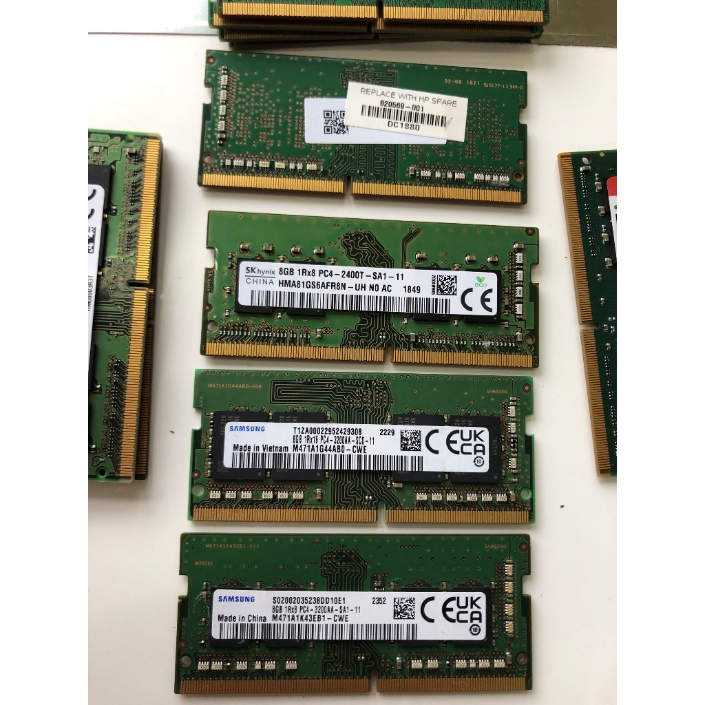 RAM LAPTOP DDR3, DDR4, DDR5(Hàng chính hãng bóc máy Dell, HP...)