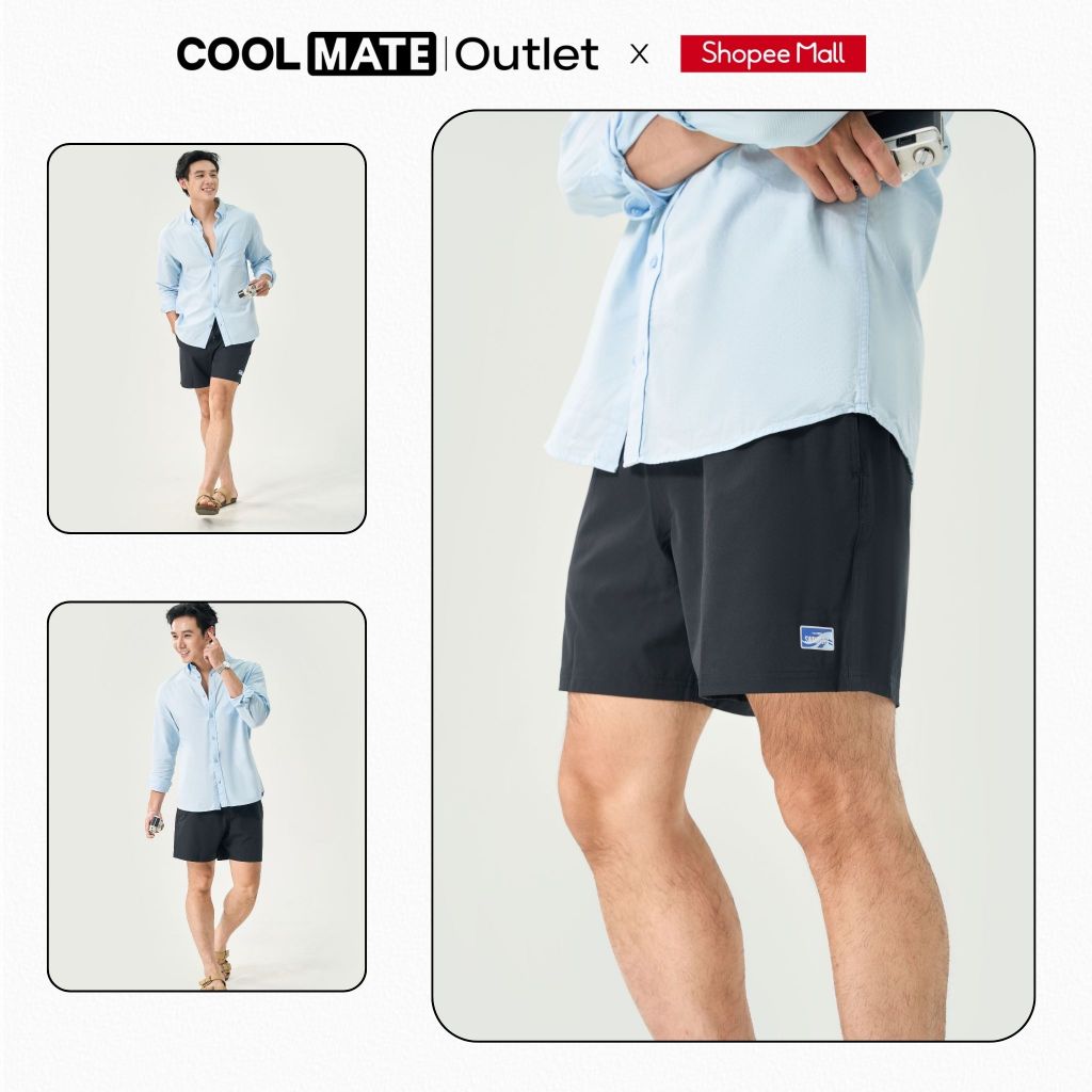 [BST Tết 2026] Quần Shorts Nam Coolmate Travel Shorts 7inch Thoải mái, thấm hút