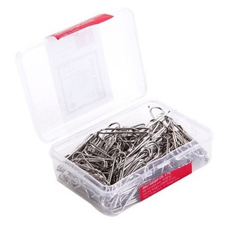 1 hộp ghim cài Deli kẹp 15-20 tờ giấy dùng văn phòng 100 cái/ hộp