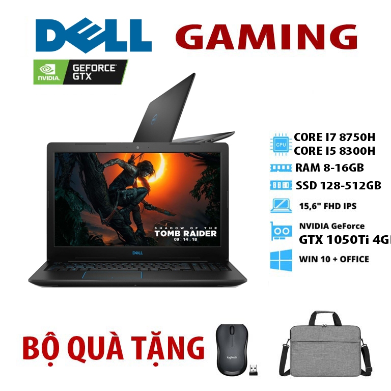 [Gaming] Laptop Dell G3 3579 corre i7 8750H i5 8300H đồ họa rời GTX 1050Ti 4GB Vram chuyên cho game 
