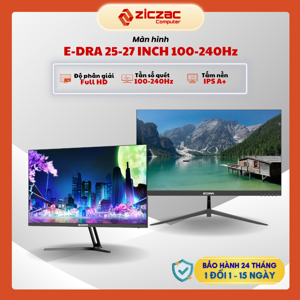[Hỏa tốc] Màn hình Edra 240hz 144hz 120hz 25-27 inch FHD IPS 1ms viền mỏng - Chính hãng