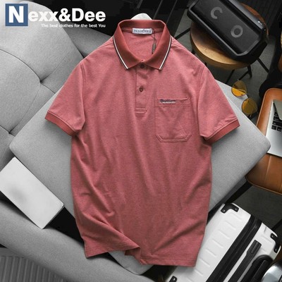 Áo thun polo nam sọc ngang có cổ bẻ trẻ trung niên có túi cá sấu cao cấp Nexx&Dee CS7