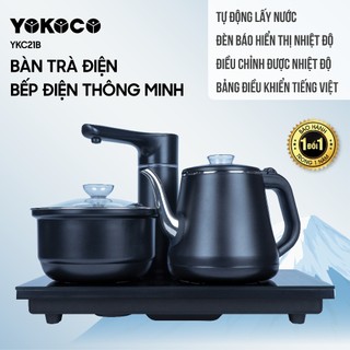  Bếp Điện Đun Nước Pha Trà Yoko YKC21B Bàn Trà Điện Tự Động Lấy Nước Sử Dụng Tiếng Việt 