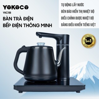  Bếp Điện Đun Nước Pha Trà Yoko YKC11B Bàn Trà Điện Tự Động Hút Nước Sử Dụng Tiếng Việt 