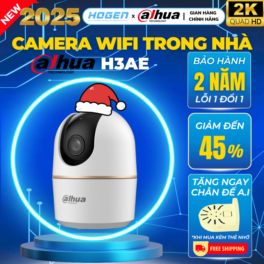Camera IP Wifi Dahua Trong Nhà Hero A1 H3AE/H5AE, Quay 360, Đàm Thoại 2 Chiều, Hồng Ngoại Ban Đêm