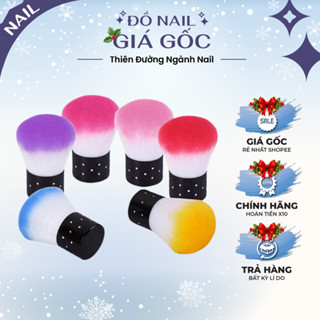  Chổi phủi bụi nail chuyên dụng lông mềm đỏ cam vàng nhiều màu GIAO MÀU NGẪU NHIÊN 