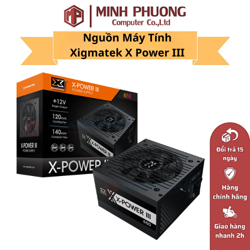 Nguồn Máy Tính Xigmatek X Power III X350 - X450 - X500 - X550 - X650 - Hàng Chính Hãng