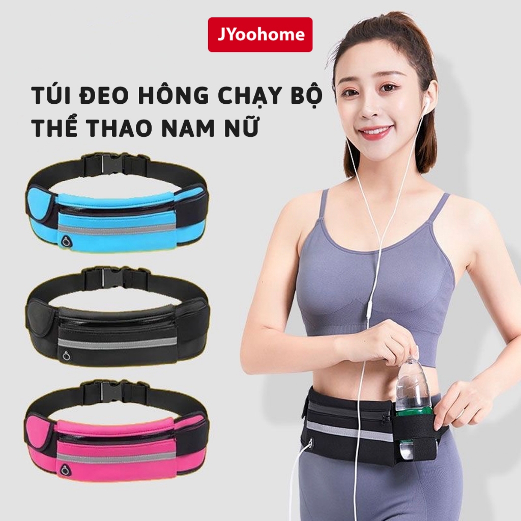 Túi Chạy Bộ Thể Thao Đi Xe Đạp Leo Núi Chống Nước JYoohome Đai Đeo Bụng Đựng Điện Thoại Nước Uống