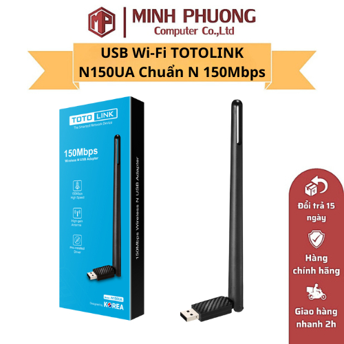USB Wi-Fi TOTOLINK N150UA Chuẩn N 150Mbps - Hàng Chính Hãng