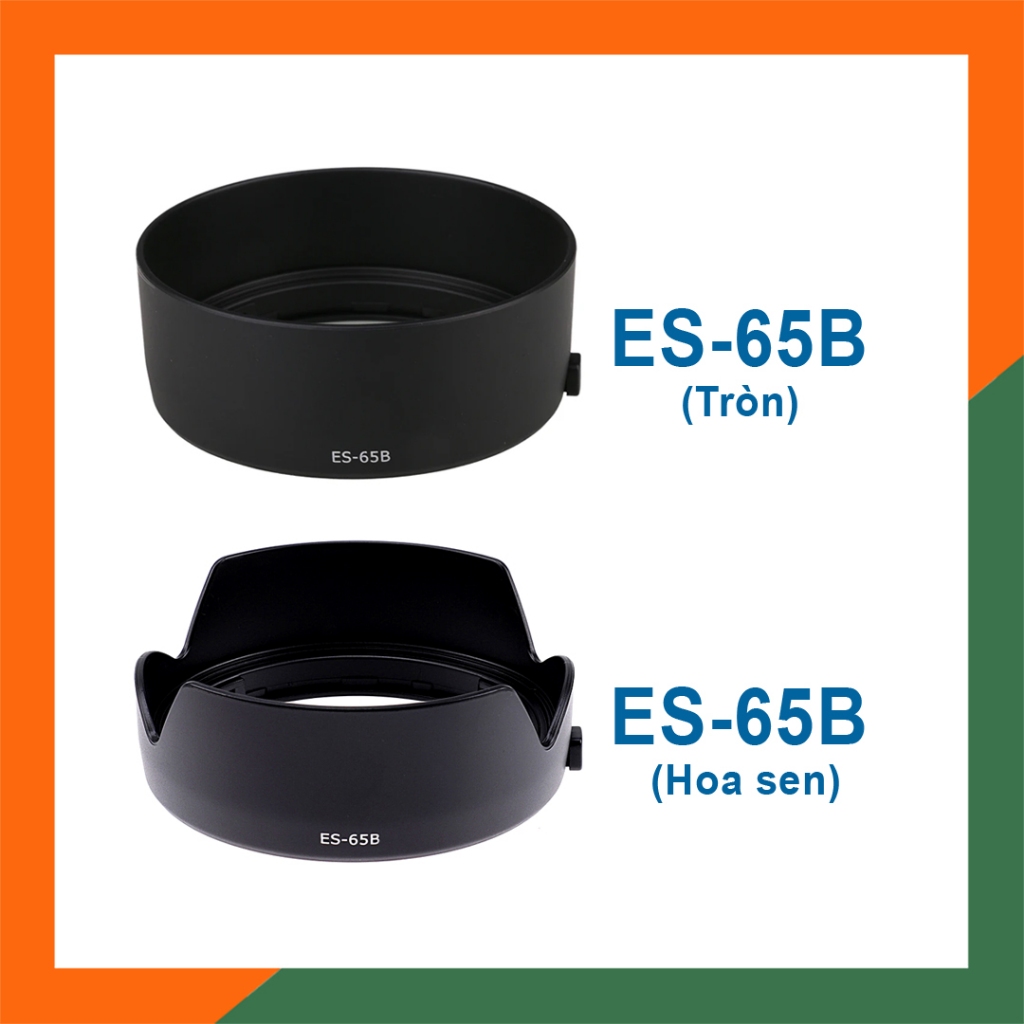 Lens Hood Cho Ống Kính Canon RF 50 f1.8 STM (Loa Che Nắng Canon ES-65B)