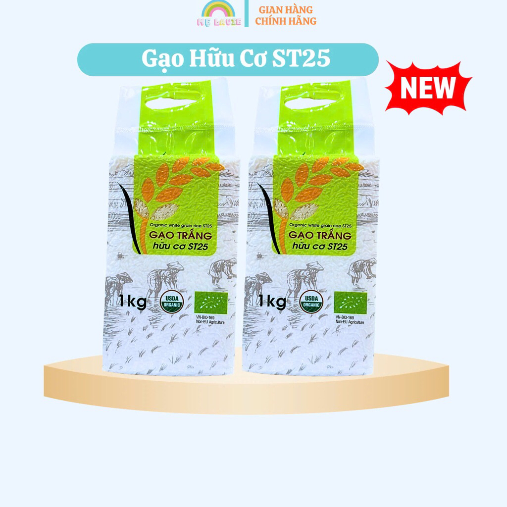Gạo Hoa Sữa Hữu Cơ ST25, Gao Hữu Cơ ST25, Gạo Trắng Hoa Sữa