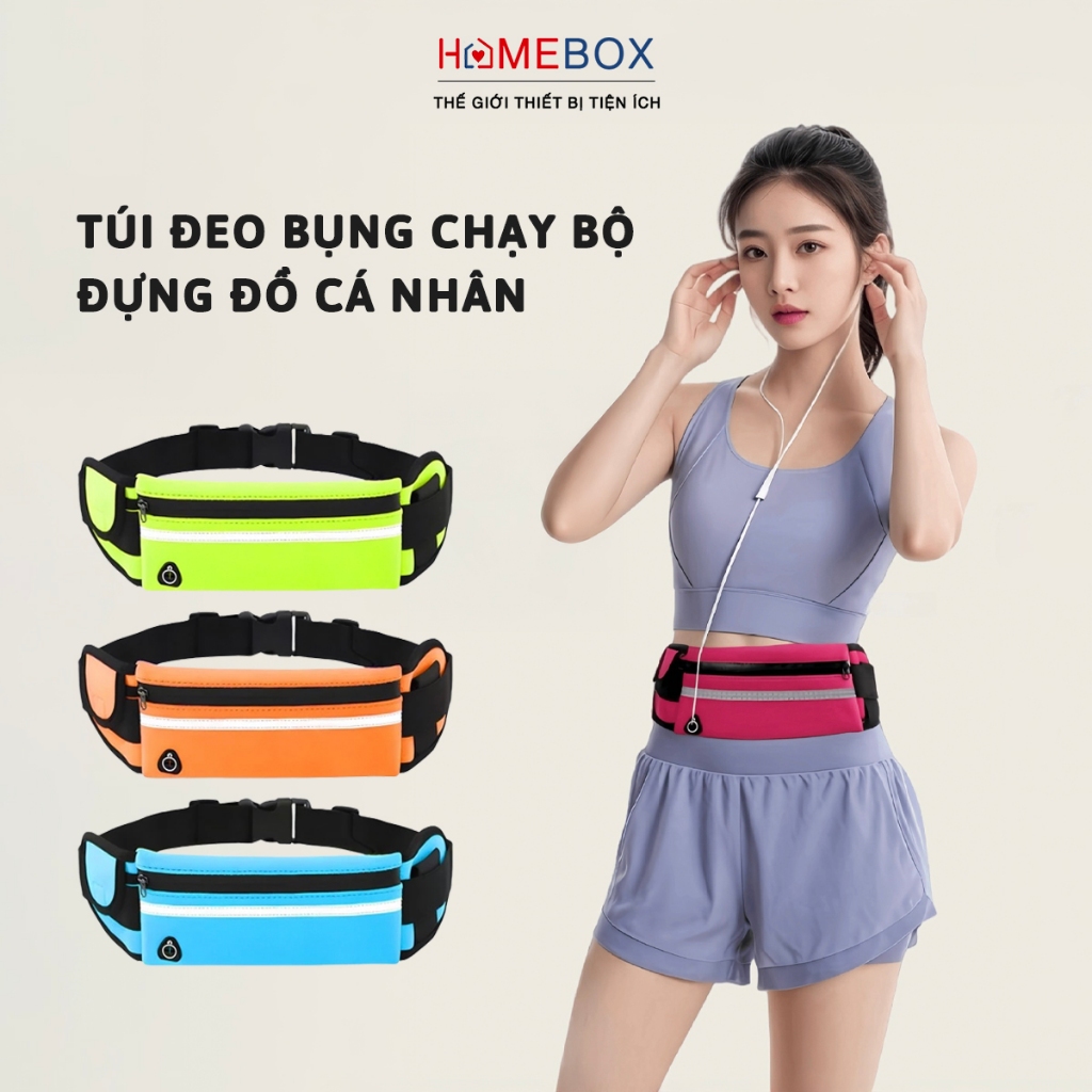 Túi Chạy Bộ Đeo Bụng Thể Thao Chống Thấm Nước Nam Nữ, Túi Đeo Hông Đựng Ví Điện Thoại Phụ Kiện