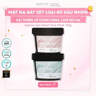  Mặt Nạ Đất Sét Loại Bỏ Dầu Nhờn Thu Nhỏ Lỗ Chân Lông Làm Dịu Da Aperire Spa Relief Pore Mask 120g 