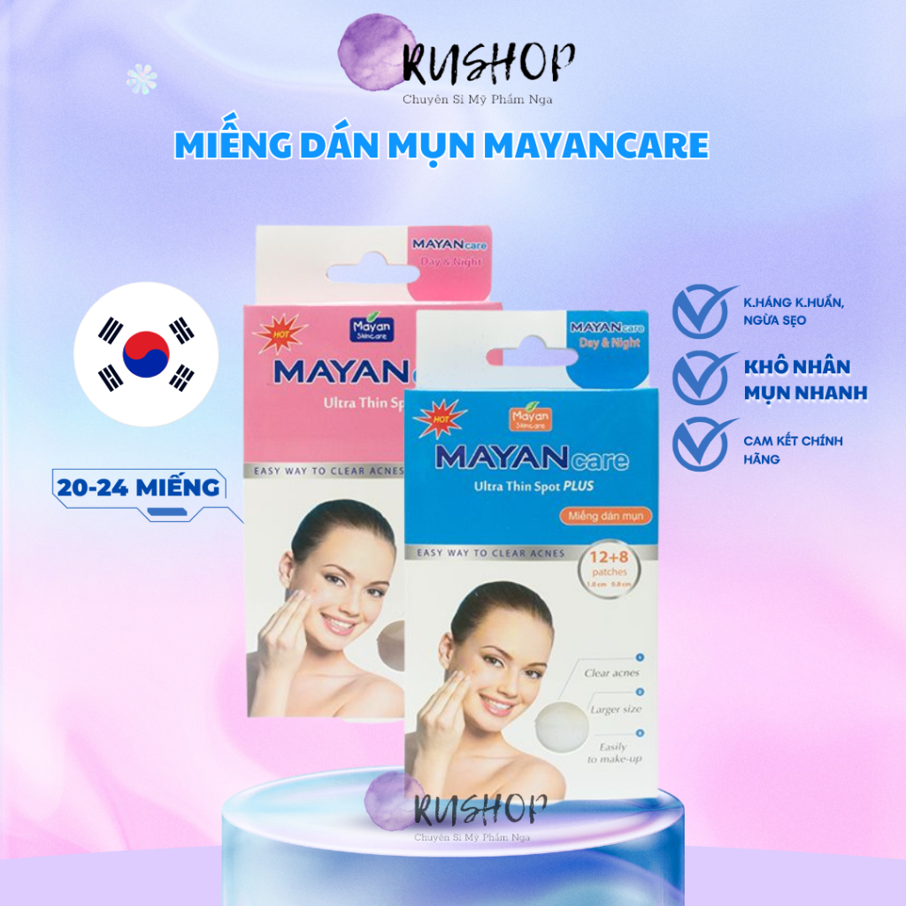 Miếng dán mụn Mayancare làm khô nhân mụn cấp tốc