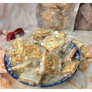 100g Kẹo Mè Xững Ép Bánh Tráng Ít ngọt ( Đặc Sản Bến Tre)
