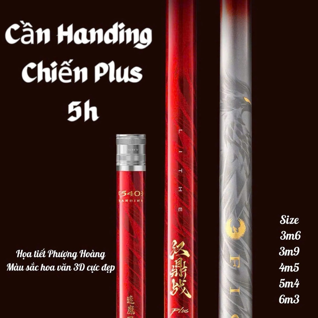 Cần Câu Tay Handing Chiến Plus 5H (Tặng Ngọn Phụ)