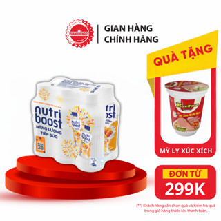  Lốc 6 Chai Sữa Nutriboost Thế Hệ Mới Hương Cam 297ml chai SALE 15.12 Coca-Cola_SP 