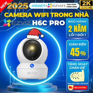  Camera WiFi Trong Nhà EZVIZ H6C Pro 2MP 3MP 5MP Quay Quét 360 Độ Chạm Để Gọi Điện Có Màu Ban Đêm 