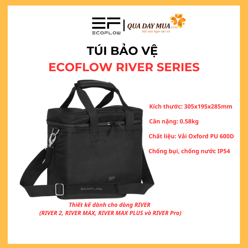 [HỎA TỐC] Túi đựng trạm năng lượng EcoFlow River (Túi đựng Ecoflow River) - Hàng chính hãng