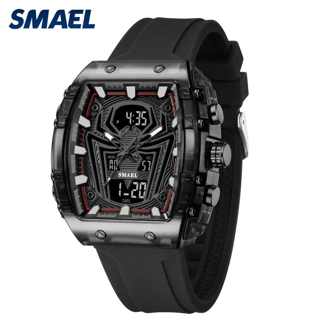 SMAEL 8116 Sáng tạo Bucket Dial Arc Mirror Mens Watch Thời trang Couple Hiển thị Quartz Watch Nhãn h