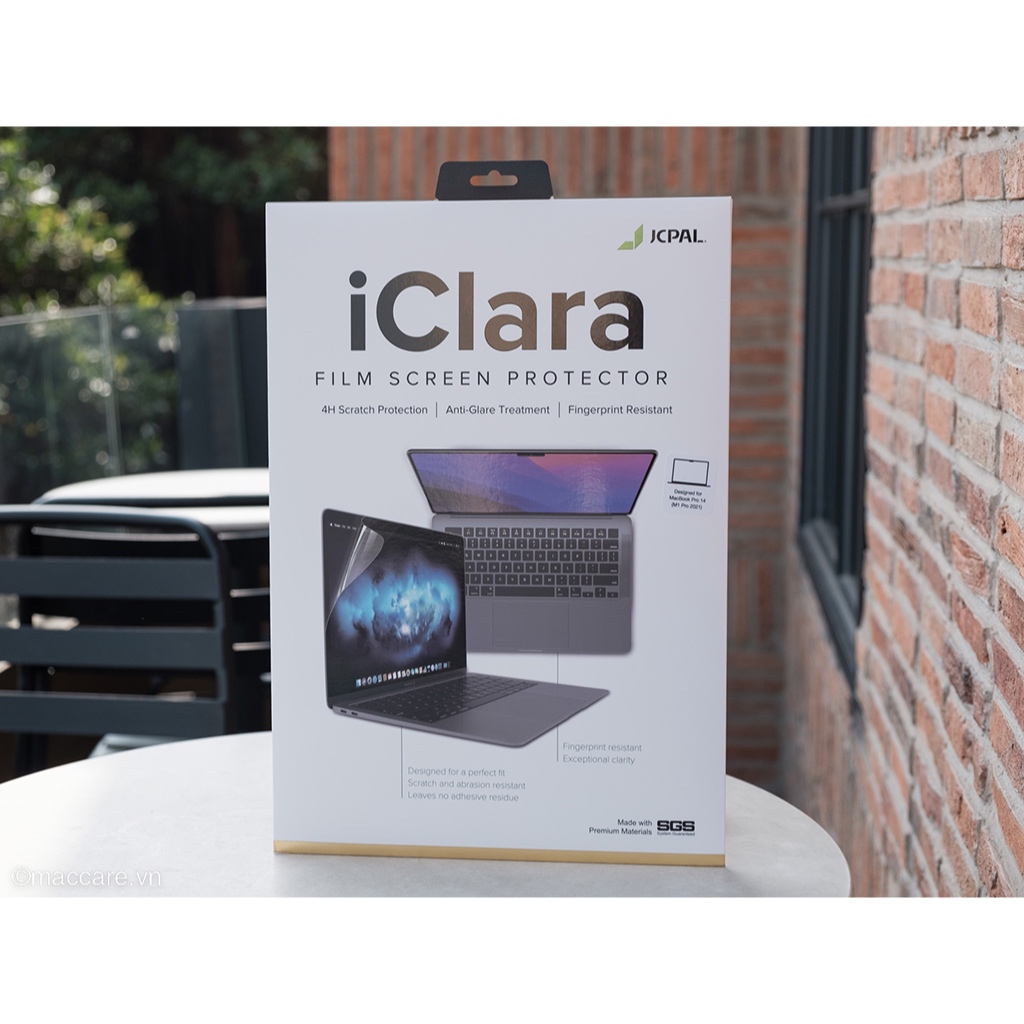 Miếng dán màn hình Macbook Pro 14inch M1/2/3/4/5 JCPAL iClara