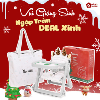  Ghế ăn dặm gấp gọn Apramo Flippa Classic cho bé từ 6 tháng trở lên phiên bản quốc tế gồm đệm lót túi đựng 